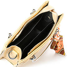 PODIUM Сумка Жіноча Класична віск-шкіра FASHION 04-02992 yellow, фото 4