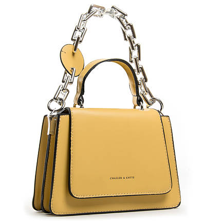 PODIUM Сумка Жіноча Класична віск-шкіра FASHION 04-02 8863 yellow, фото 1