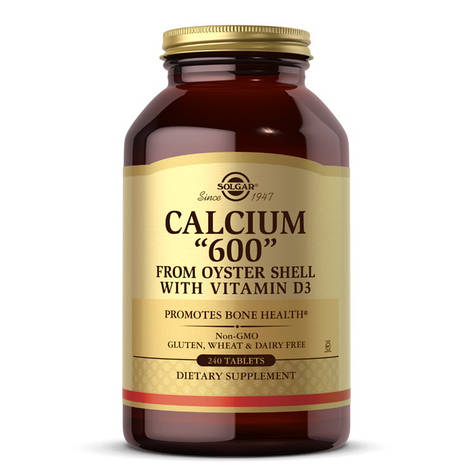 Calcium 600 with vit D3 (240 tabs), фото 1