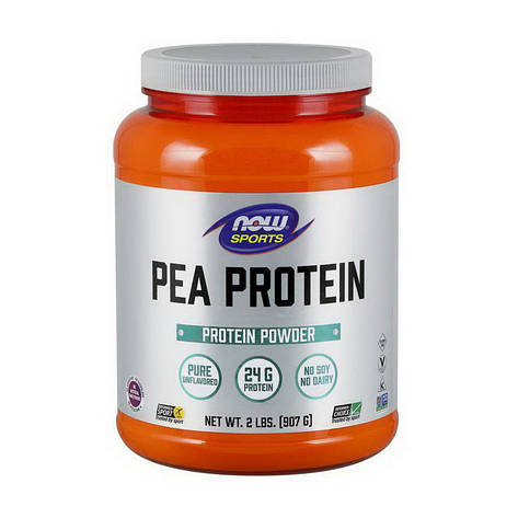 NOW Pea Protein (907 g, pure unflavored), фото 1