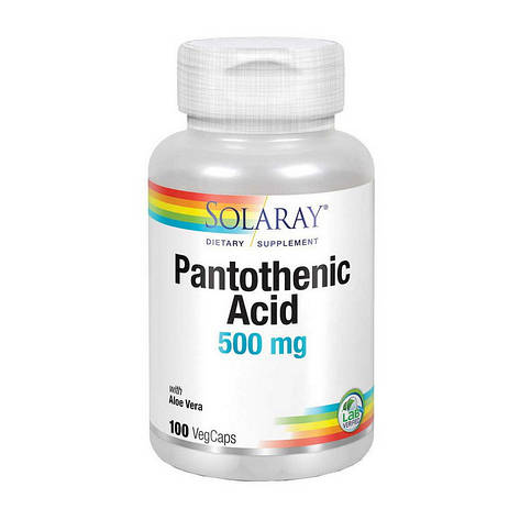 Pantothenic Acid 500 mg (100 veg caps), фото 1