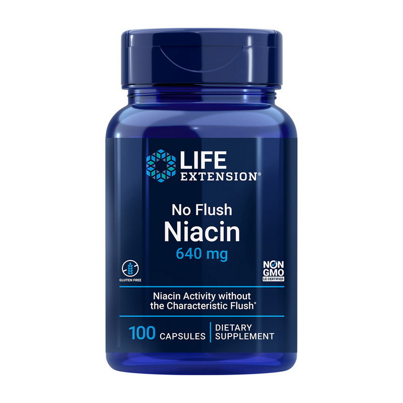 No-Flush Niacin 640 mg (100 caps)