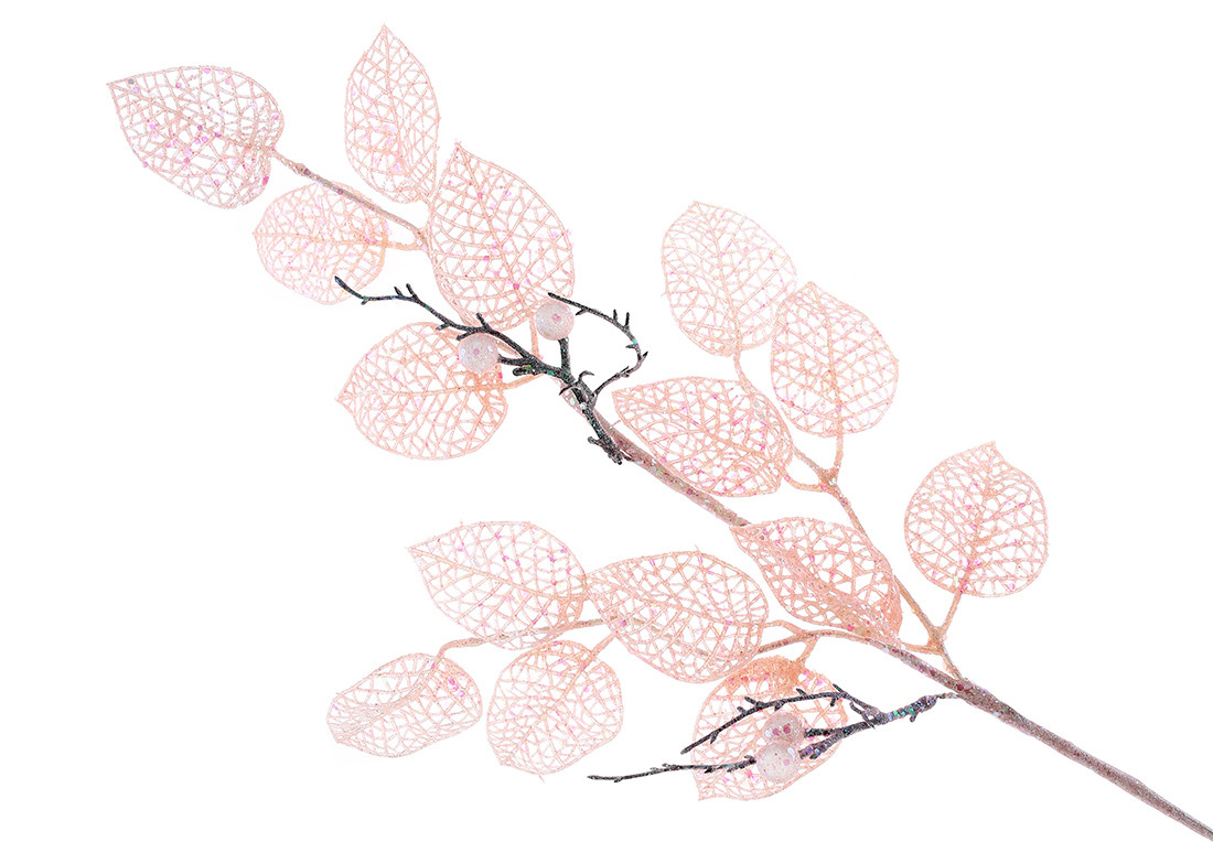 Декоративна гілка 75см, колір - ніжний рожевий - 12 шт УПАКОВКА ТОВАР ВІД ВИРОБНИКА