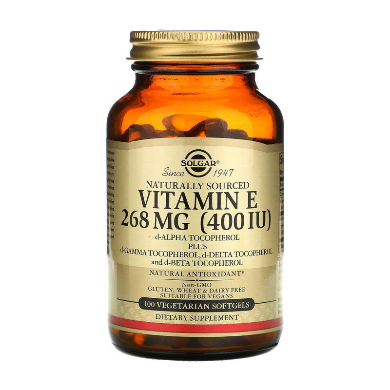 Solgar Vitamin E 268 mg (400 IU) (100 veg softgels)