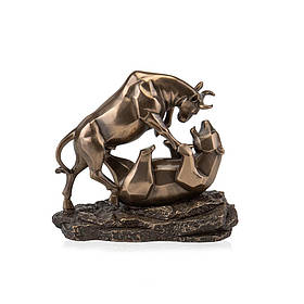 77493A1 Статуетка "Сутичка ведмедя та бика" (15.5 см) VERONESE