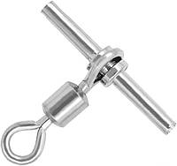 Вертлюг на трубке Gurza Dropshot Swivel BN № 12, 0.6 мм, 13 кг, 5 шт. (SW-1005-012)