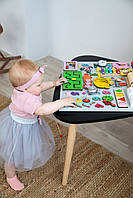 Бізіборд Розвивальної дошки для дітей 40х50 Розвивальна дошка дівчинці від 6 місяців для розвитку дрібної моторики, фото 3