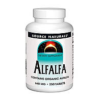 Люцерна, 648мг, Alfalfa, Source Naturals, 250 таблеток