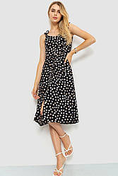 Сарафан із принтом, колір чорний, 102R333-1