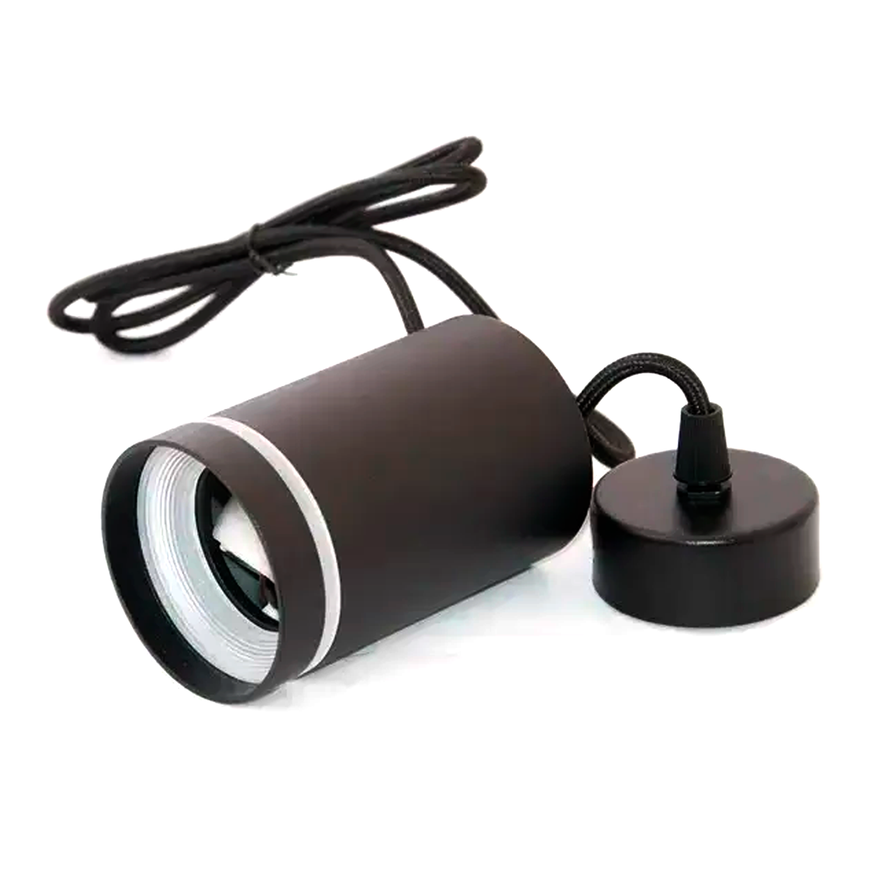 Підвісний світильник Feron ML328 GU10 під змінну лампу накладний акцентний Ø70x110мм (підвіс 1200мм) чорний