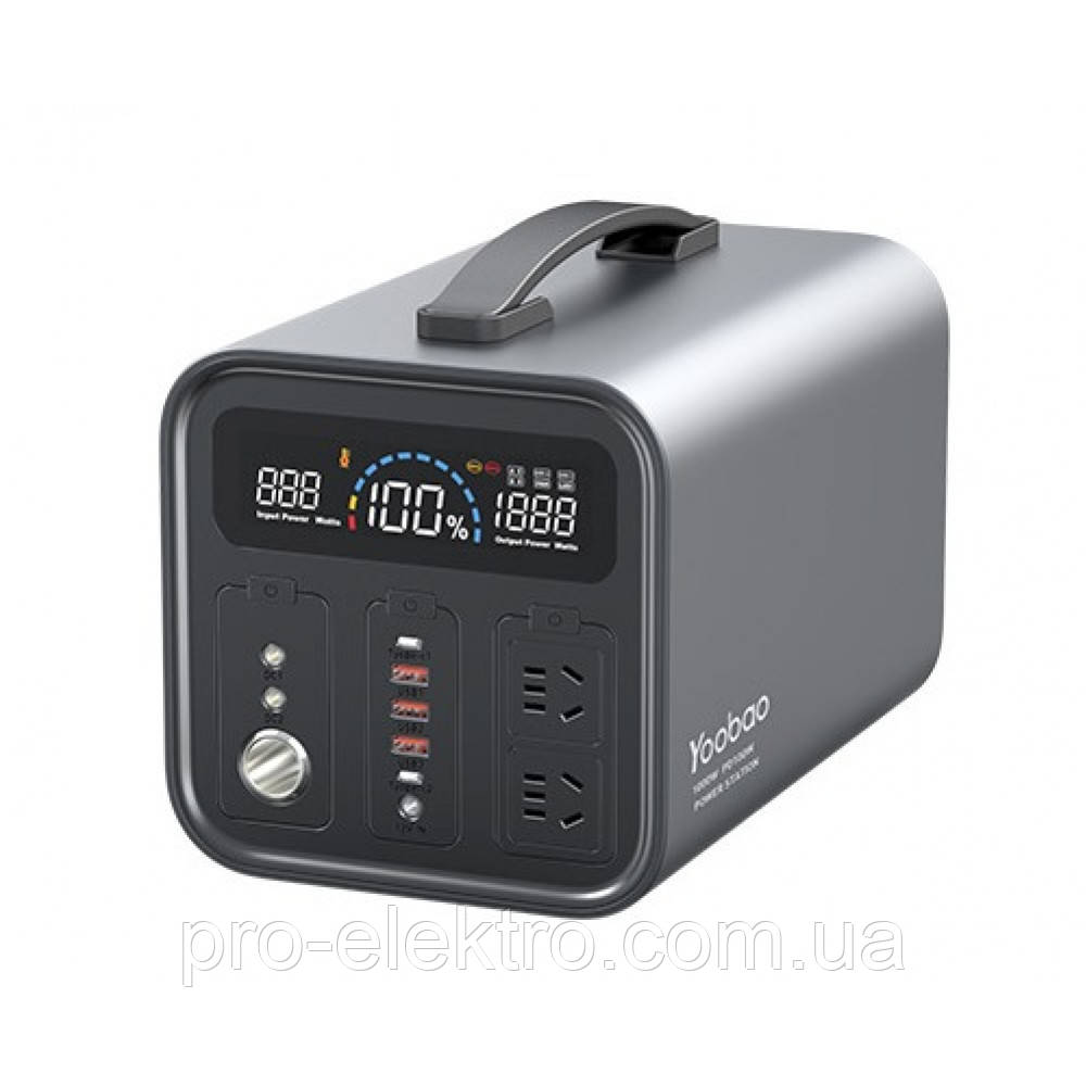 Yoobao EN1000S Power Station - 280800mAh AC220V Ouput/PD Quick charge/Big Capacity Power Bank/LED - фото 1 - id-p1876910138