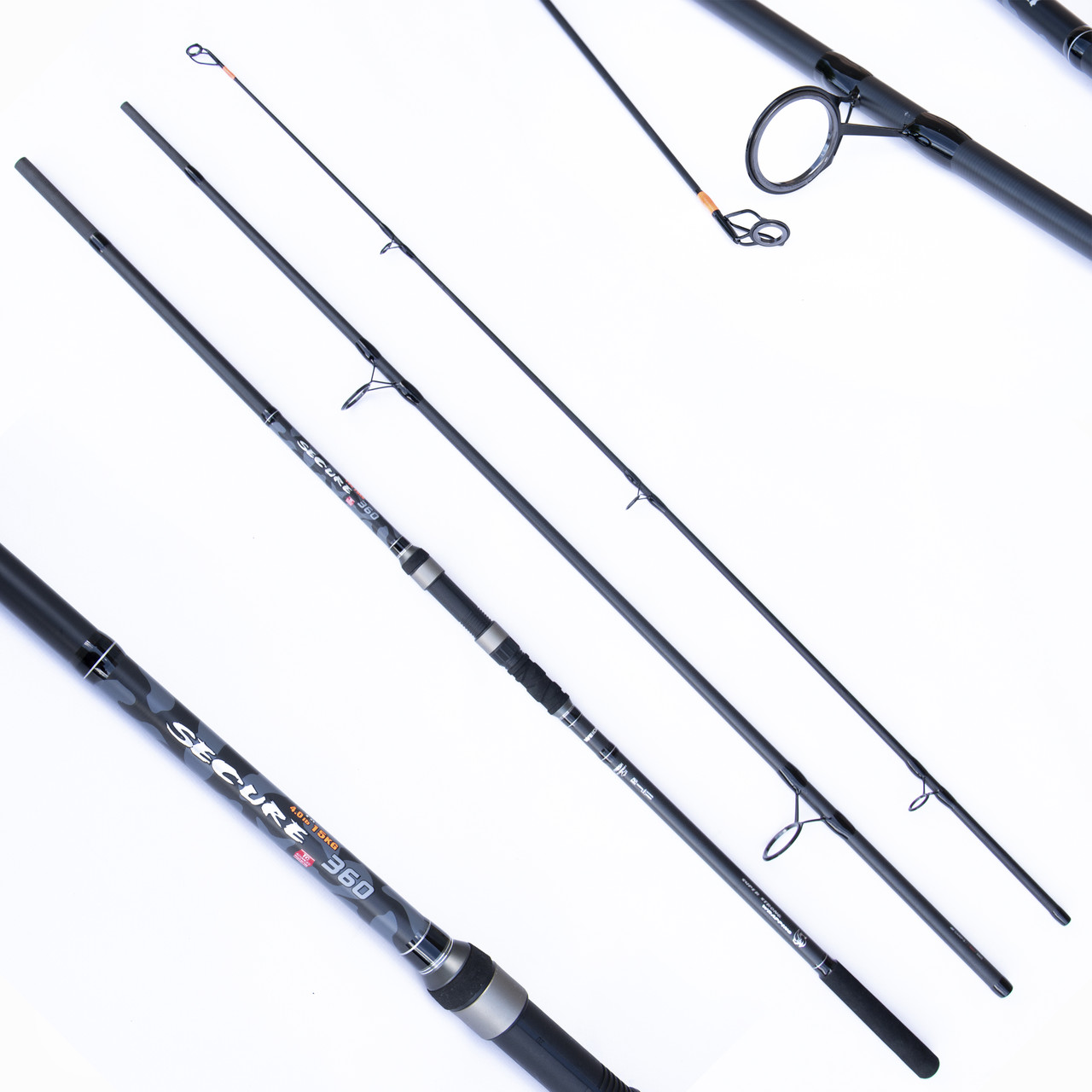 Сподове вудлище Weida Secure 3.9 м 4 Lb 3 секції 390