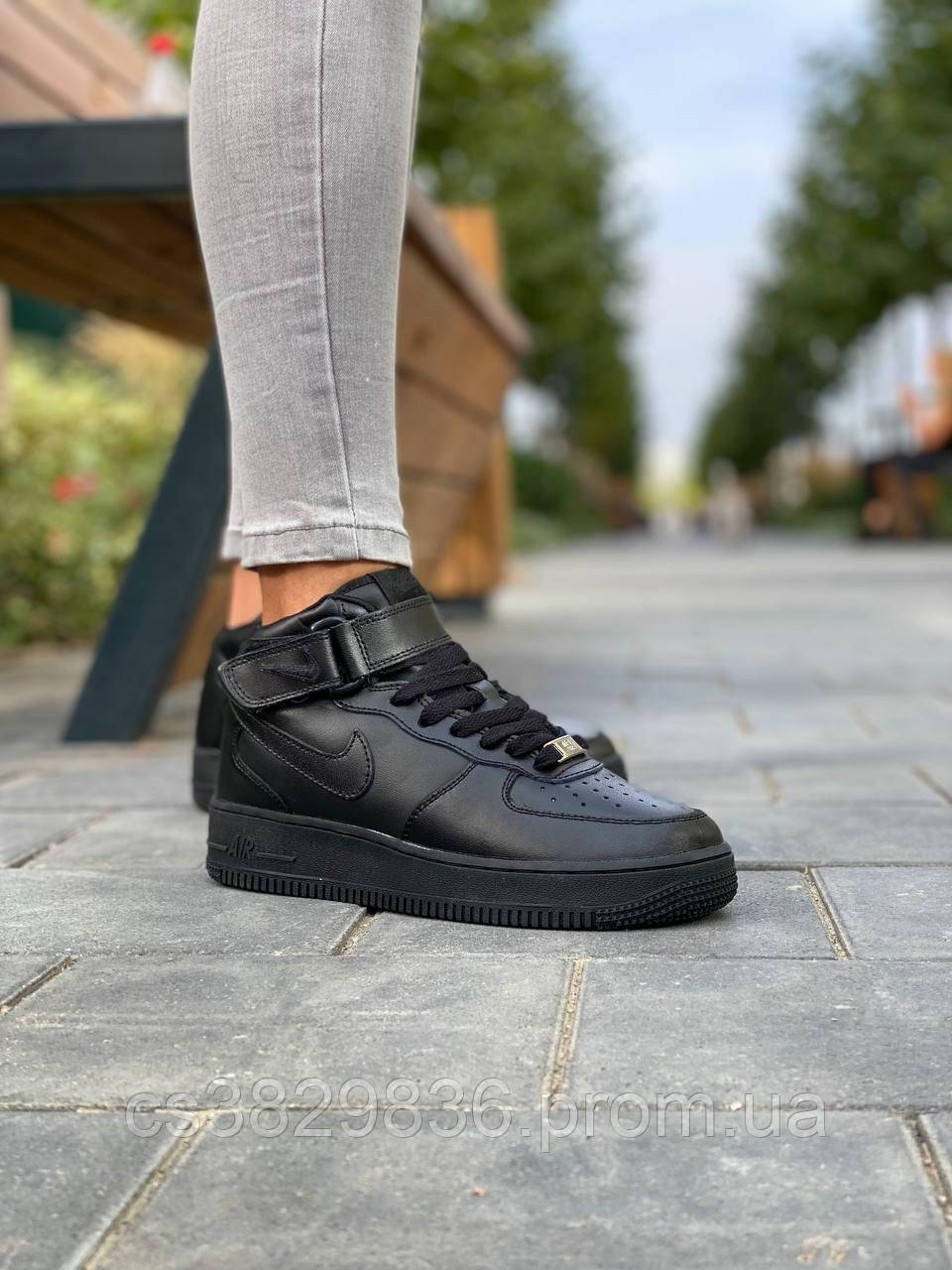Nike air force store black high top