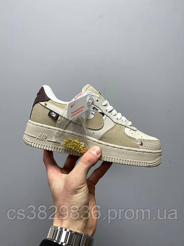 Nike air force 1 tan junior 2025