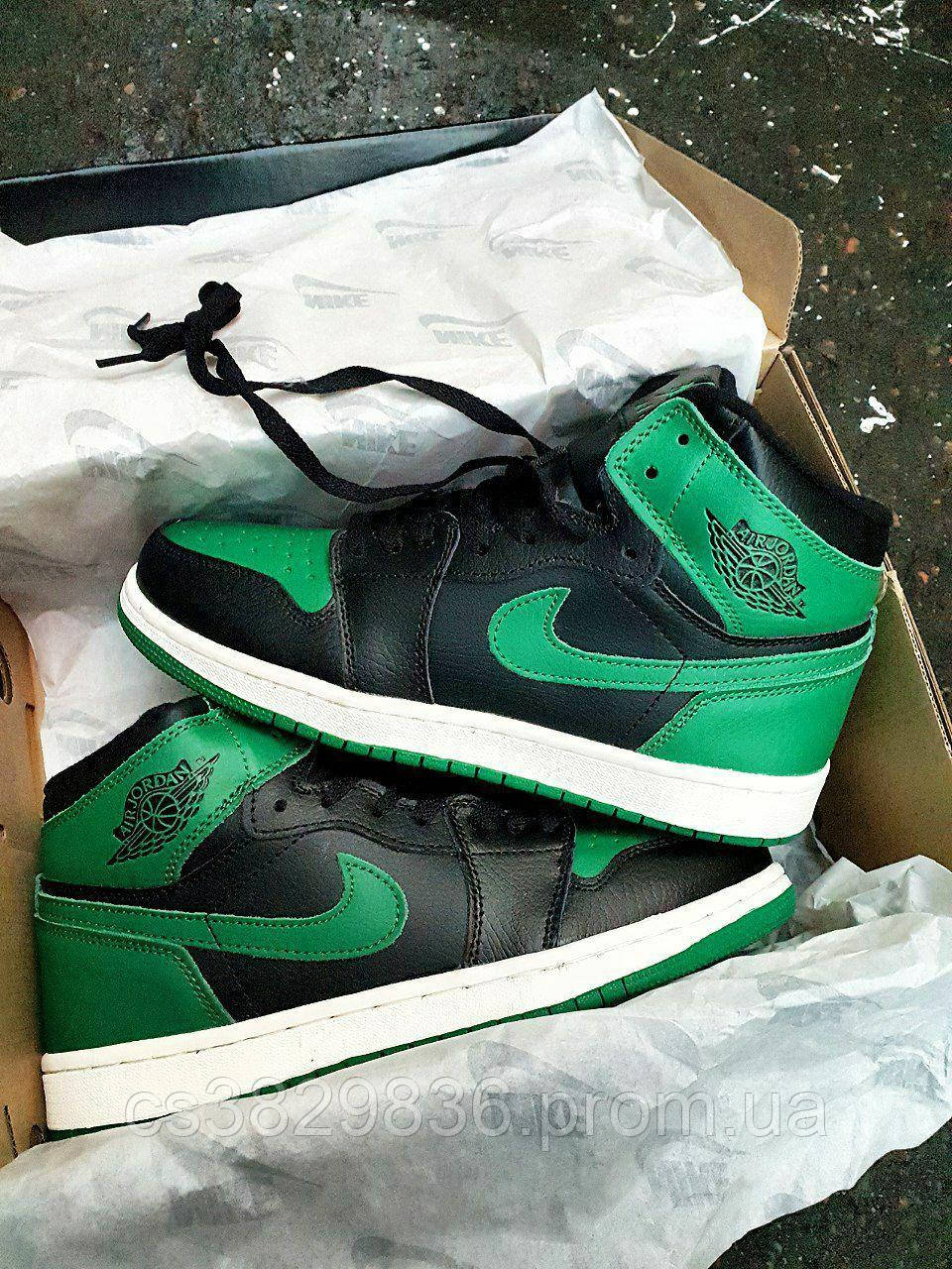 Air jordan on sale green black