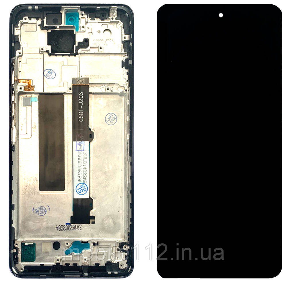 Дисплей (екран) Xiaomi Mi 10T Lite, Redmi Note 9 Pro 5G з тачскріном і рамкой (синій), фото 1