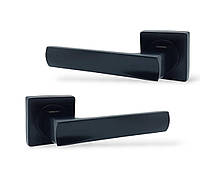 Ручки дверные KEDR R08.144 Black черный (для межкомнатных/входных дверей)