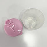 Контейнер - дозатор для дитячої суміші із харчового пластику 200 мл MEGAZayka Рожевий, фото 2