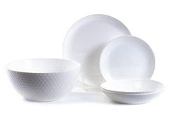 Сервіз столовий Luminarc Pampille White 19 предметів склокераміка (Q6158)