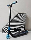 Самокат【2в1】Снігокат із лижами Scale Sports Adrenaline Синій, фото 6