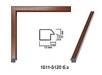 Фоторамка 30х45 см., светло-коричневаяч без золотой вставки, багет 1511-5120 б\з