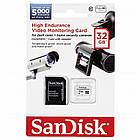Карта пам'яті SanDisk microSDHC High Endurance 32GB class 10 SD адаптер (SDSDQQ-032G-G46A), фото 2