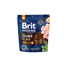Корм сухий для дорослих собак середніх порід (вагою від 10 до 25 кг) Brit Premium Adult M 1 кг (курка)