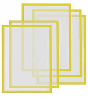 У Нас: Комплект магнітних рамок Magnetoplan Magnetofix Frame Yellow Set A4 5шт (1130302) -OK