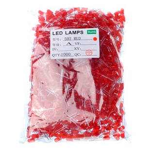 1000x LED світлодіод 5мм 1.8-2В 20мА, червоний