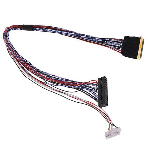 Кабель шлейф LVDS I-PEX 40pin 2канала 6бит для РК матриць 15.6-19, фото 1
