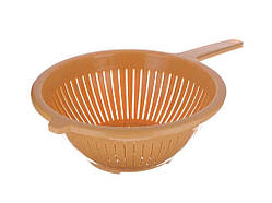 Друшляк пластиковий з ручкою d=220мм бежевий ТМ КОНСЕНСУС