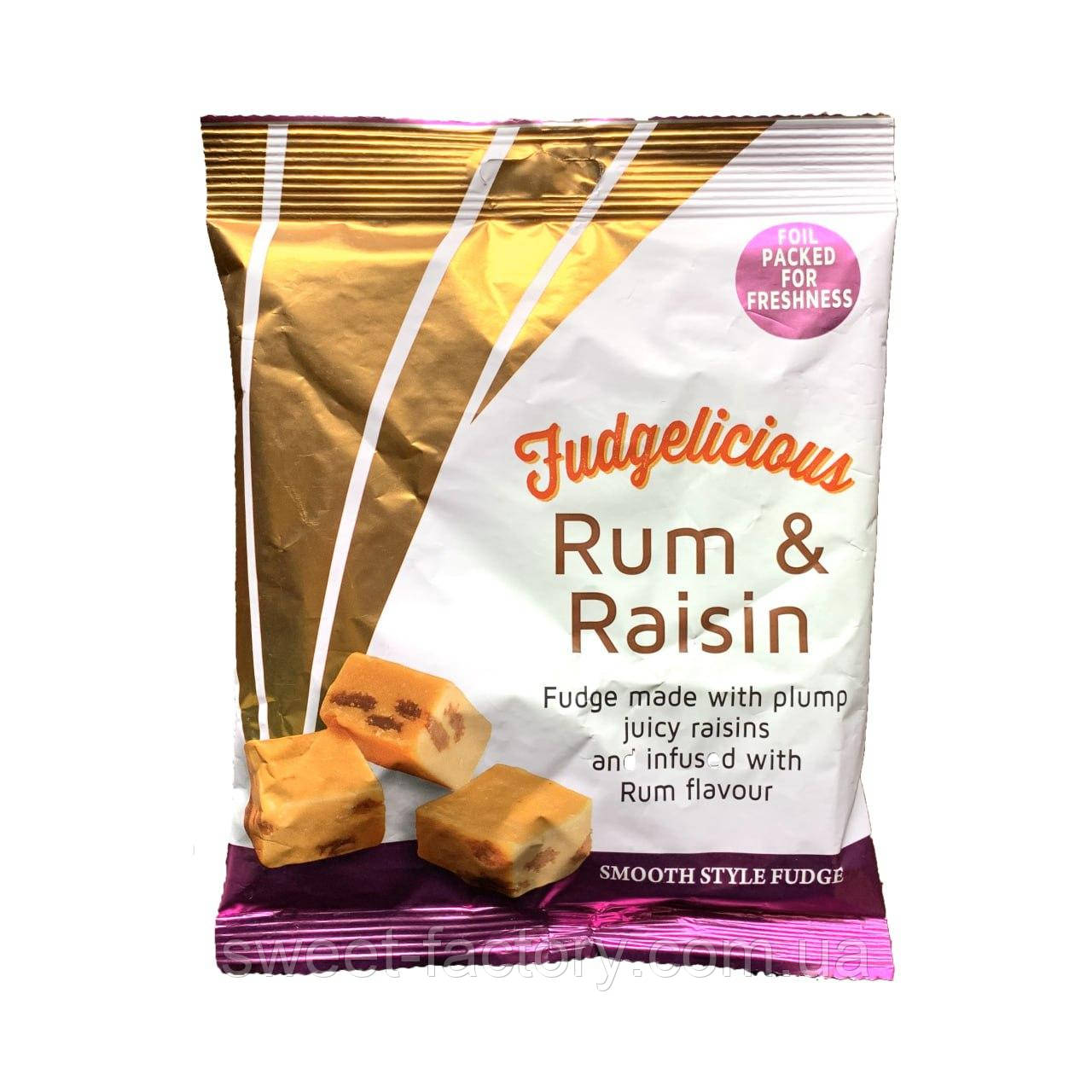 Іриска Fudgelicious Rum Raisin Fudge 200g