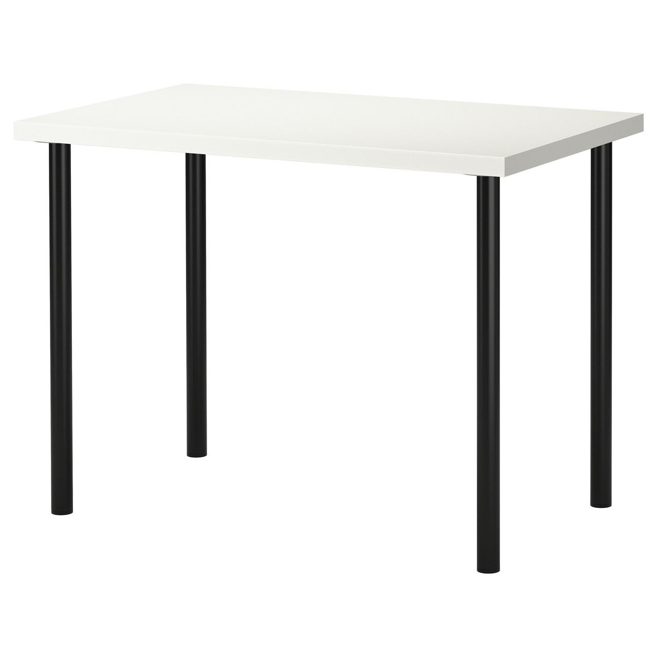 Комп'ютерний стіл IKEA (ІКЕА) Linnmon/Adils Білий з чорними ніжками 099.321.77