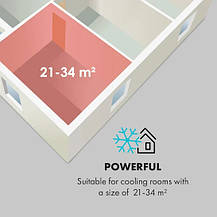 Мобільний фреоновий кондиціонер/ Осушувач повітря Klarstein Iceblock Ecosmart 7, Німеччина, фото 5