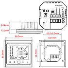 Терморегулятор термостат ВТВ Wi-Fi для ел теплої підлоги 220В, фото 2
