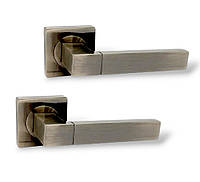 Ручки дверные KEDR R08.081 AB бронза (для межкомнатных/входных дверей)