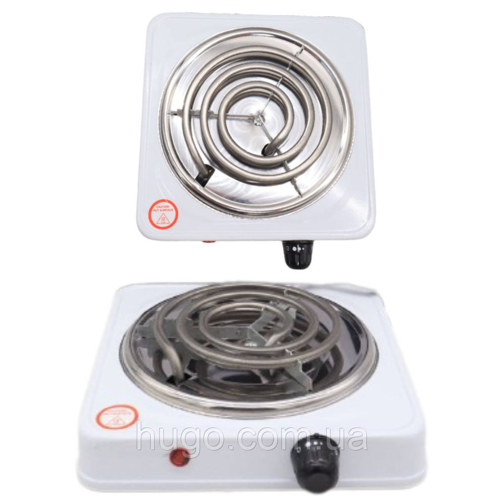 Однокомфоркова електроплита 1000Вт, BOKO H-001/ Плита електрична на одну конфорку настільна, фото 1