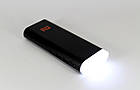 Портативний зарядний Power Bank 20000 mAh, з ліхтариком, фото 4