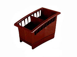 Сушарка пластикова для столових приладів 195 коричнева ТМ LAMELA Solmir