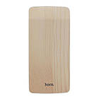УМБ портативний зарядний 8000 маг Hoco J5 Wooden Pear-wood, світло-коричневе, фото 4