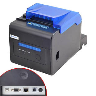Термопринтер POS чековий принтер з дзвінком USB+LAN XP-C300H 58/80мм