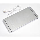 УМБ портативна зарядка Power Bank UKC M6 15000 mAh Iphone Style Silver, фото 3