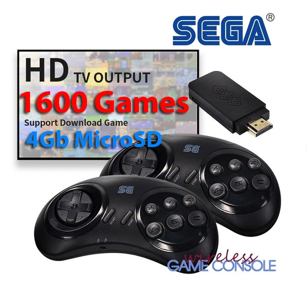 Ігрова приставка Data Frog Y2 SG (Sega HDMI), 4 Gb/ 1600 ігор