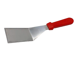 Лопатка кухонна вигнута шпатель з нержавіючої сталі з пластиковою ручкою 30 cm / 16 * 7 cm