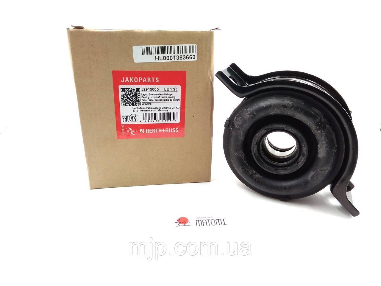 Підвісний підшипник HERTH+BUSS JAKOPARTS J2915005 MR580647, фото 1