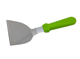 Лопатка кухонна вигнута шпатель з нержавіючої сталі з пластиковою ручкою L 25 cm / 8,5*10 cm