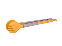 Щипці з нерж. сталі та пластику 24см Мушля колір в асорт. ТМ CHINA   Solmir