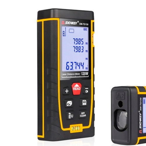 Далекомір лазерний, лазерна рулетка до 120м SNDWAY SW-TG120, фото 1