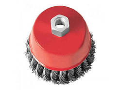 Щітка чашкова 150 мм, для КШМ, М14 (пучки крученого дроту) BT-2150 ТМ INTERTOOL   Solmir