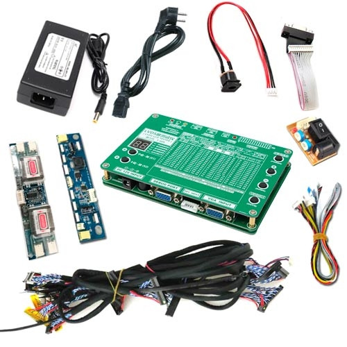 Тестер матриць LCD РК дисплеїв 7-84" LVDS VGA 60 програм T-60S +БЖ, фото 1